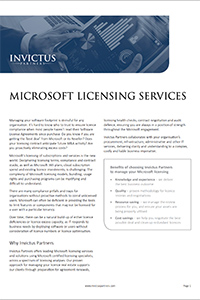 MICROSOFT LICENSING SERVICES